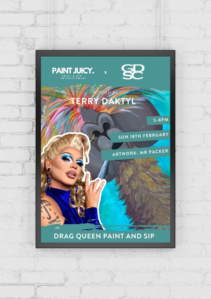 DRAG PAINT AND SIP X GRAFTON NSW 18TH FEB 5PM-Ticket-Paint Juicy - Paint and Sip-Paint Juicy - Paint and Sip