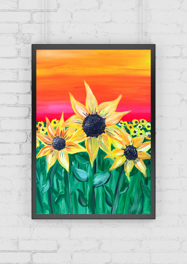 SUNFLOWERS - PAINT AND SIP 15TH NOVEMBER - LISMORE 6PM-Paint Juicy - Paint and Sip-Paint Juicy - Paint and SiP