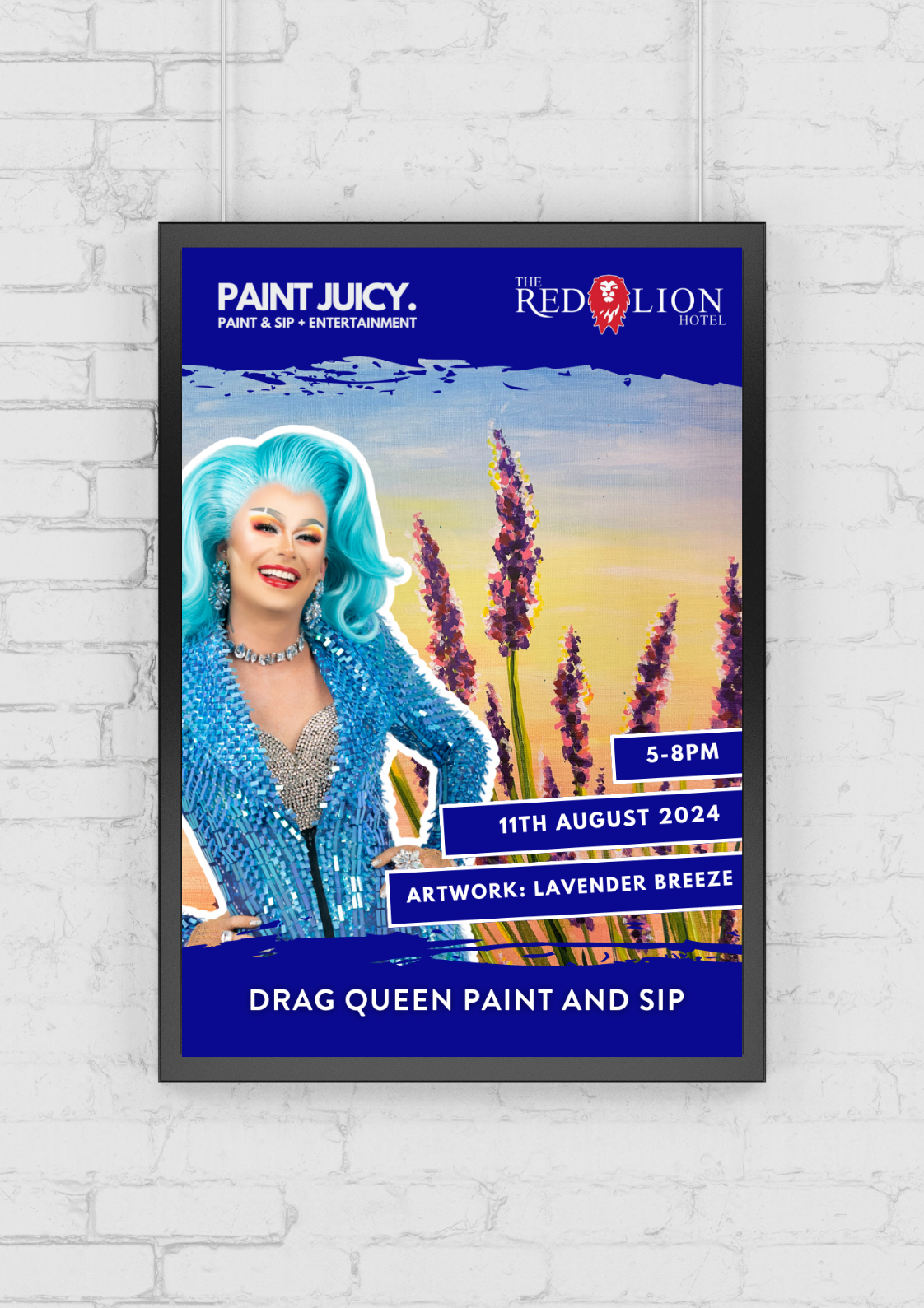 DRAG PAINT & SIP ROCKHAMPTON NQ 11th AUGUST 5PM Paint Juicy Paint
