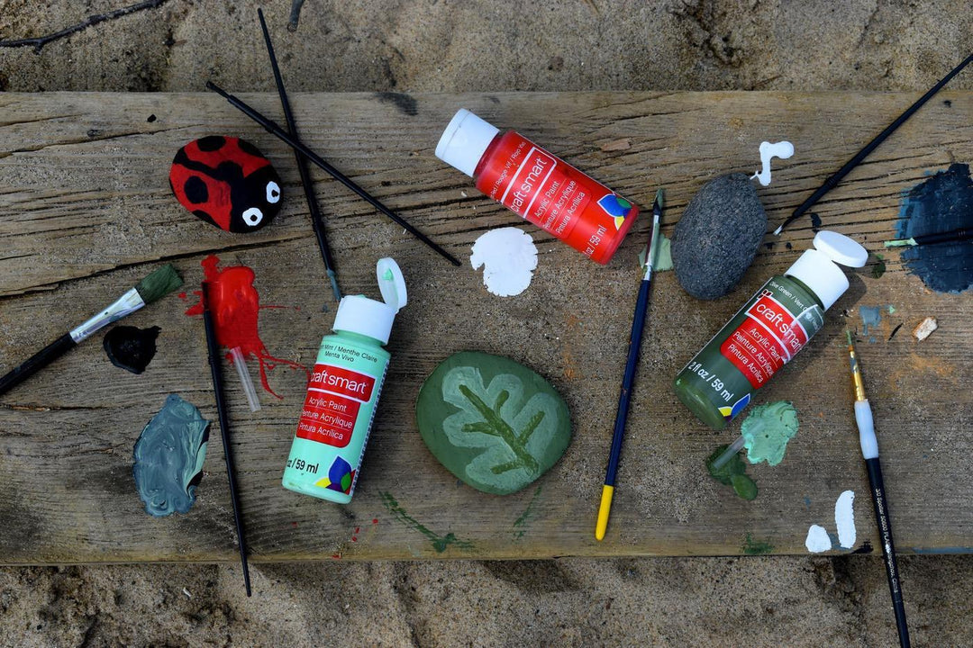 Kids Painting Activities: Paint Onto Rocks!-Paint Juicy - Paint and Sip