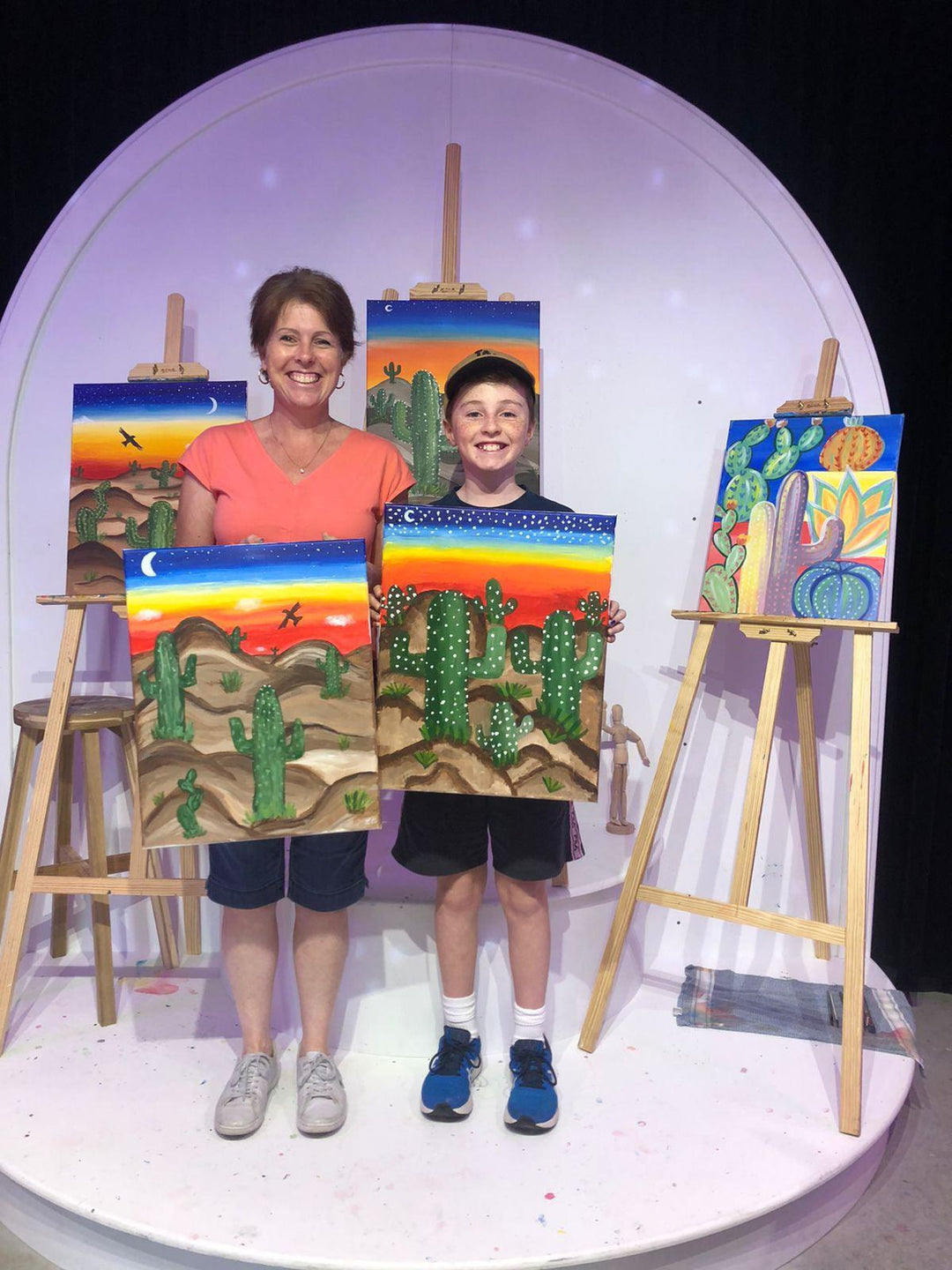 Family Painting Classes-Paint Juicy - Paint and Sip