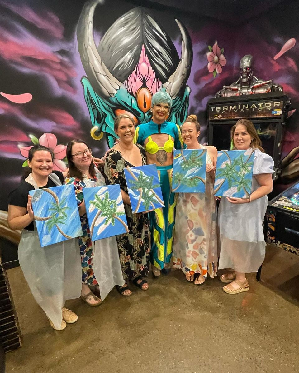 A Cracking Cairns Paint and Sip Party-Paint Juicy - Paint and Sip