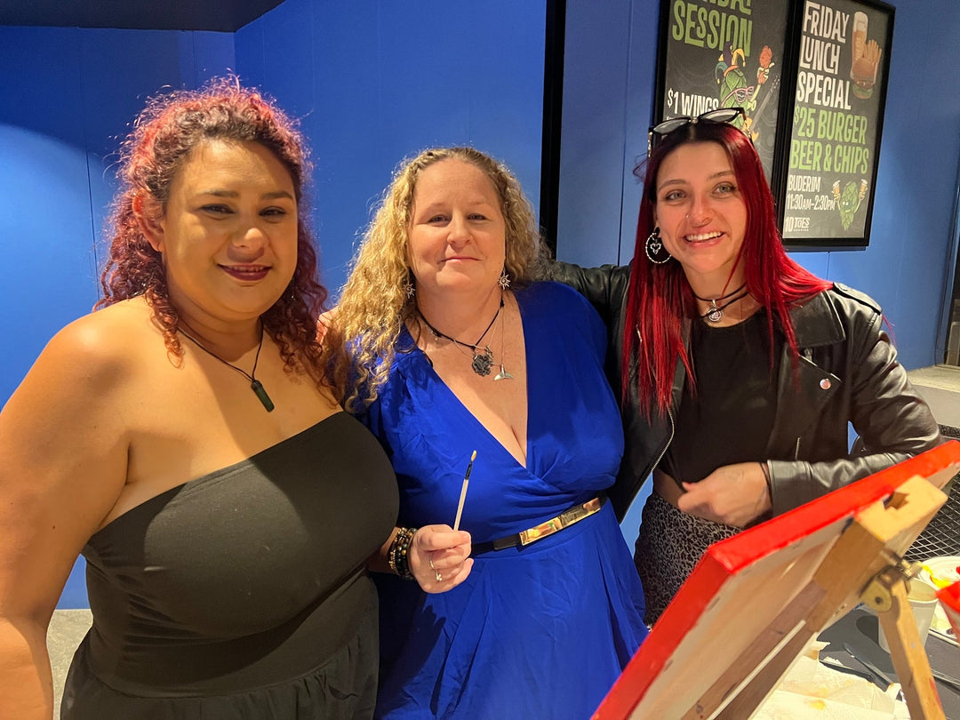 Buderim 80s and 90s Paint and Sip at 10 Toes Brewing Recap