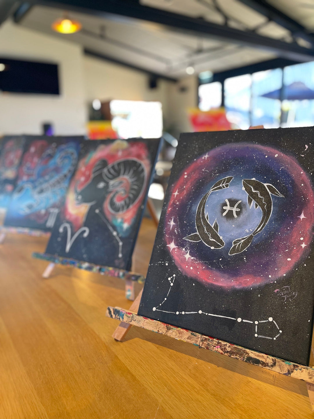Star Sign Paint and Sip Artwork