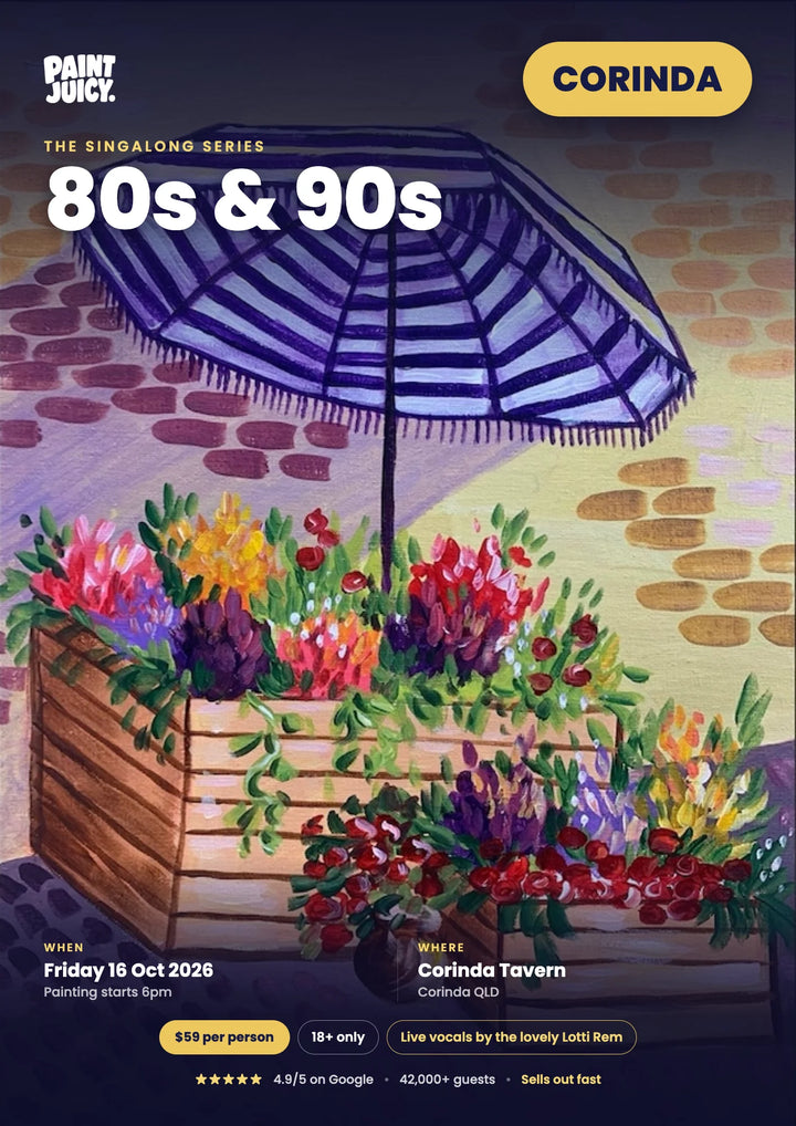 80s &amp; 90s Singalong paint and sip at Corinda Tavern, Corinda, Brisbane