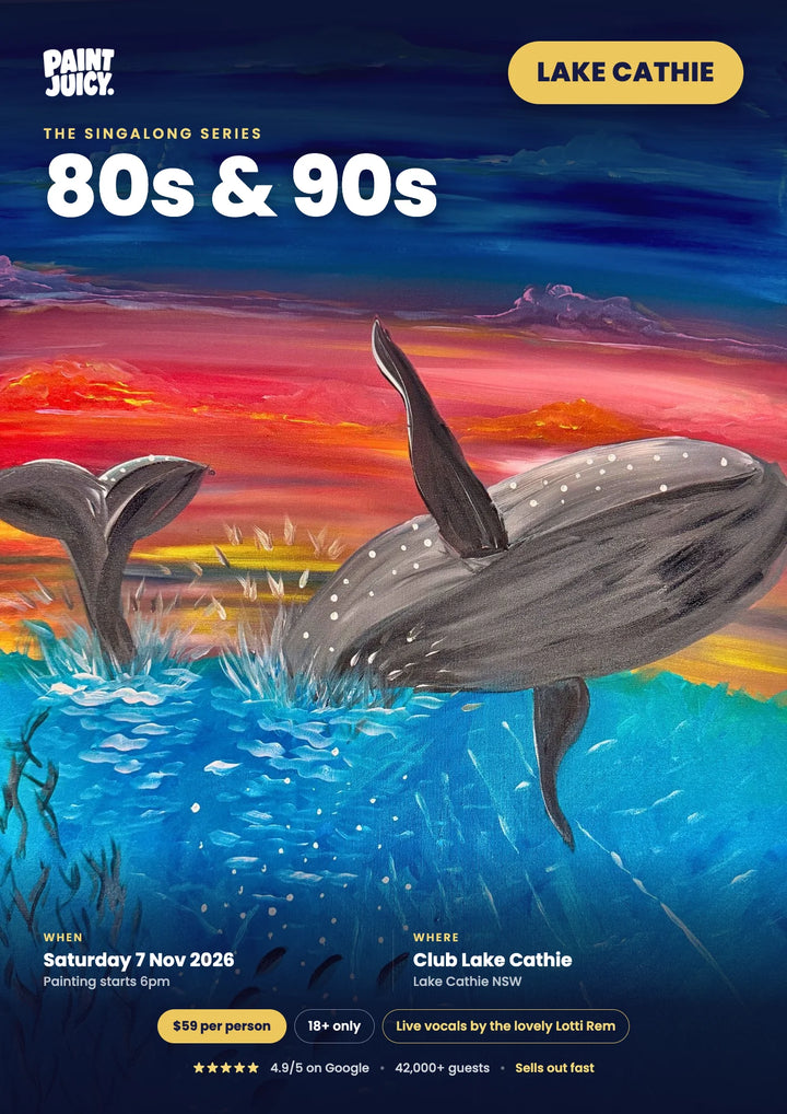 80s &amp; 90s Singalong paint and sip at Club Lake Cathie, Lake Cathie