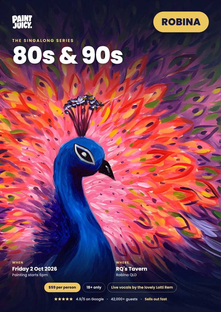 80s &amp; 90s Singalong paint and sip at RQ&