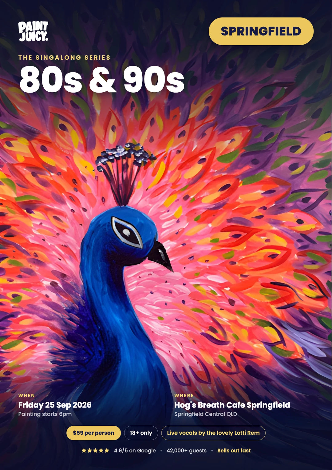 80s &amp; 90s paint and sip at Hog&