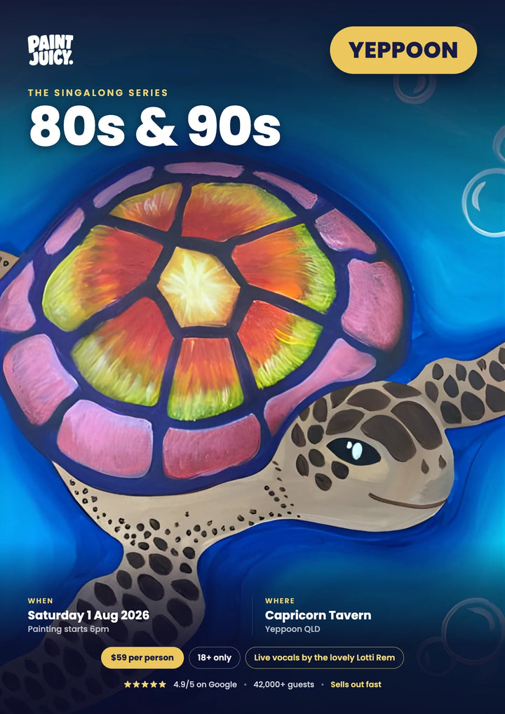 80s &amp; 90s Singalong paint and sip at Capricorn Tavern, Yeppoon