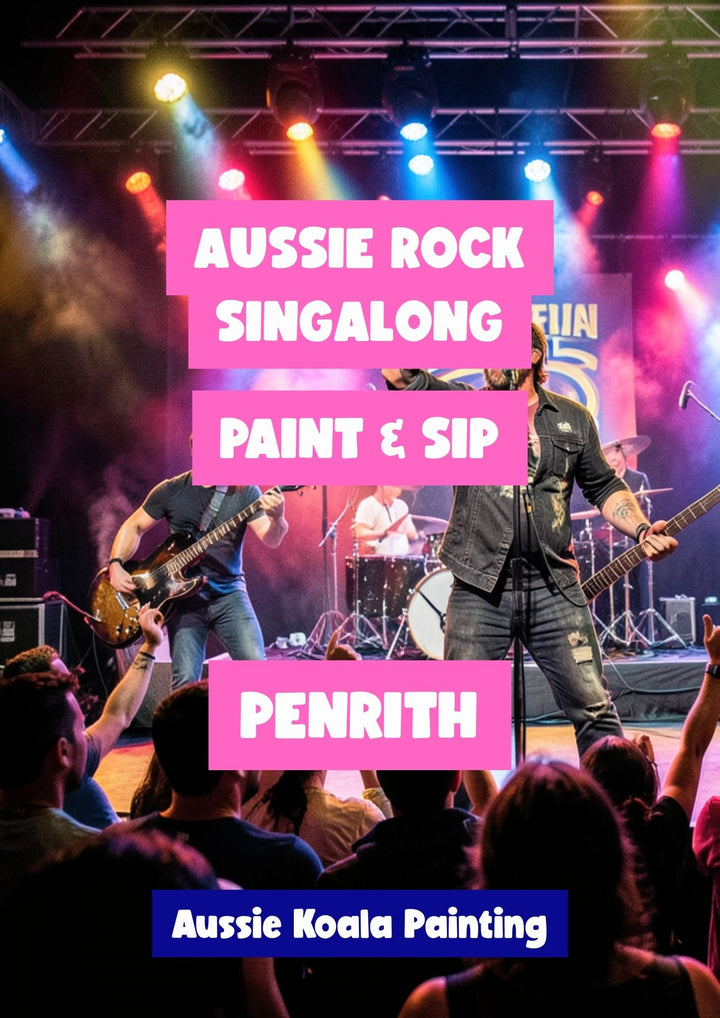 Aussie Rock paint and sip Penrith a