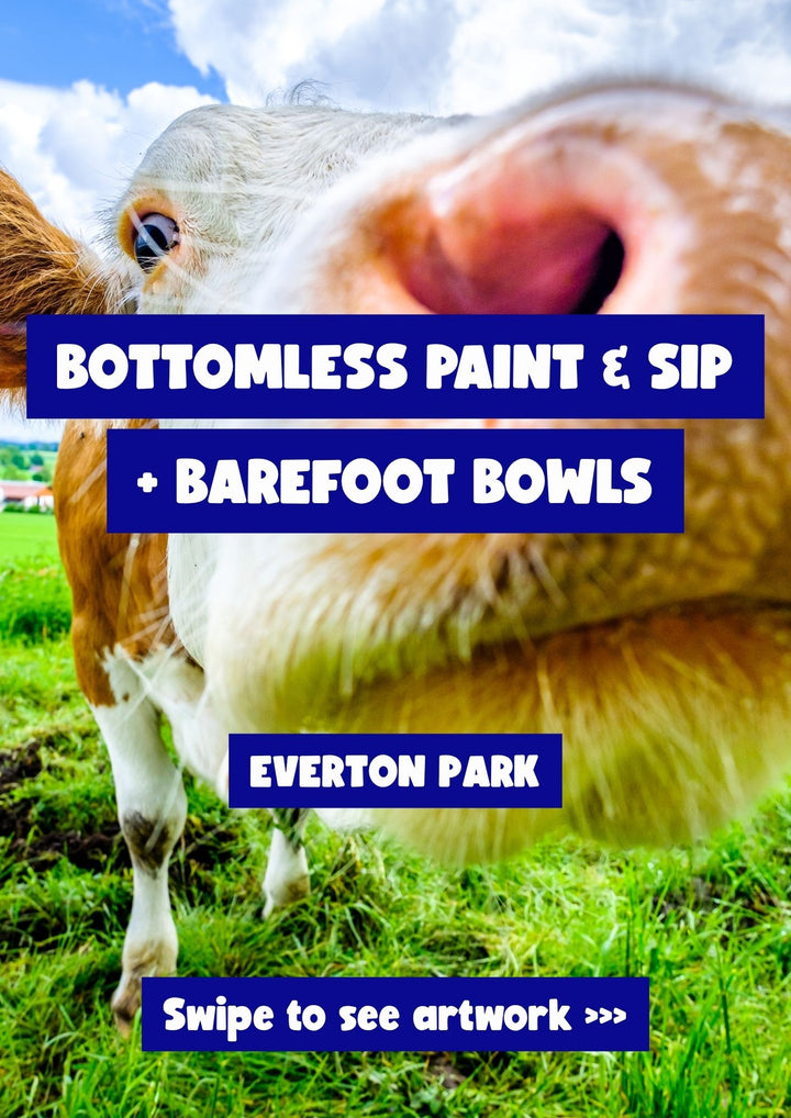 BOTTOMLESS PAINT AND SIP + BAREFOOT BOWLS EVERTON PARK BRISBANE 28 JUNE