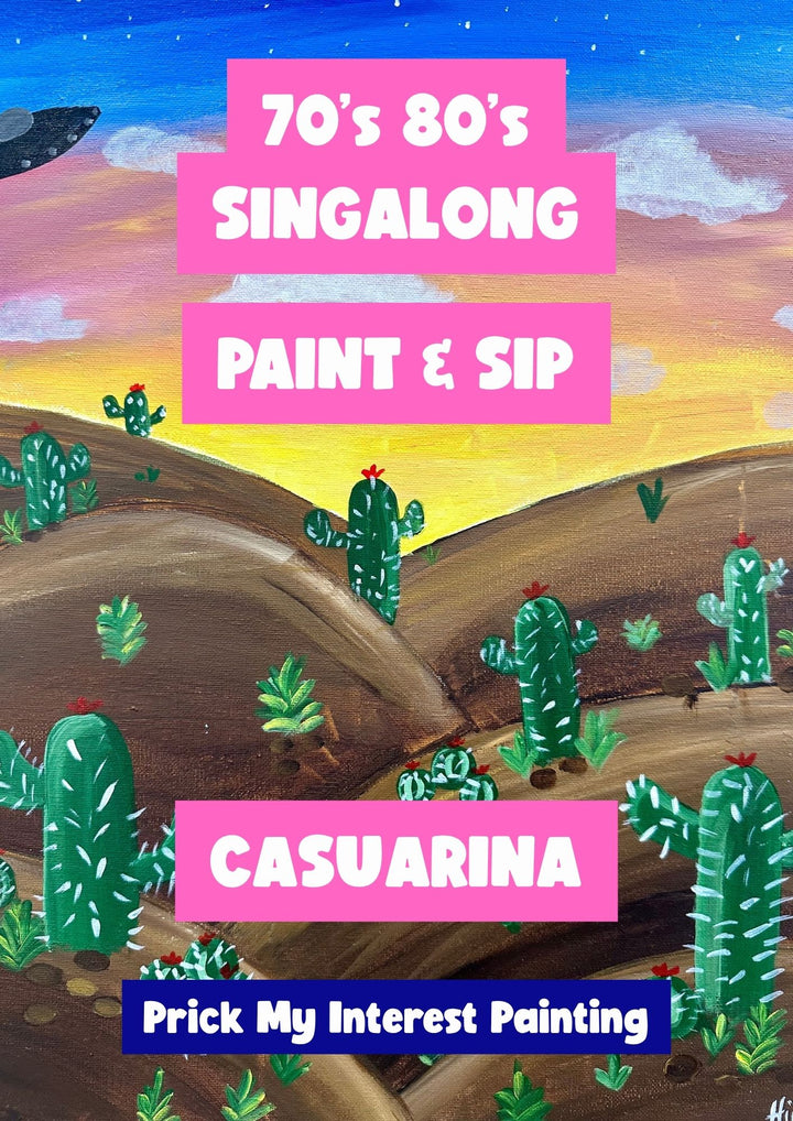 70's & 80s PAINT AND SIP SINGALONG 15TH AUGUST CASUARINA DARWIN NT 6PM