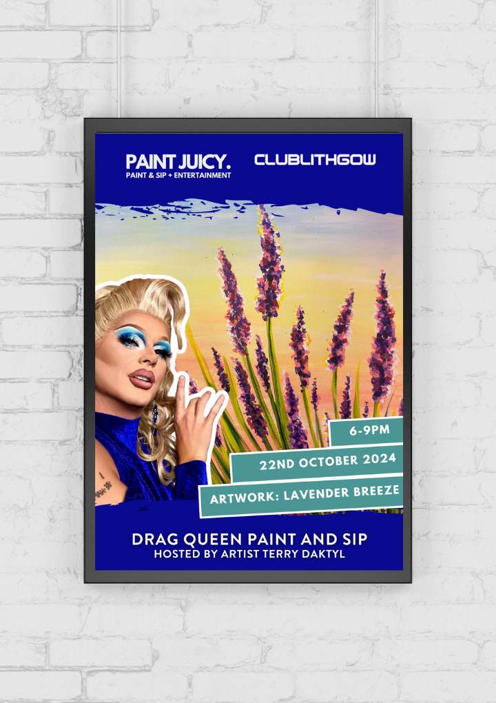 DRAG PAINT AND SIP 22ND OCT LITHGOW NSW 6PM-Ticket-Paint Juicy - Paint and Sip-Paint Juicy - Paint and Sip