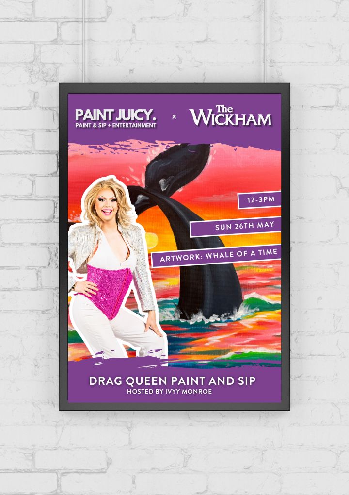 DRAG - PAINT AND SIP 26TH MAY - WICKHAM FORTITUDE VALLEY BRISBANE 12PM-Paint Juicy - Paint and Sip-Paint Juicy - Paint and Sip