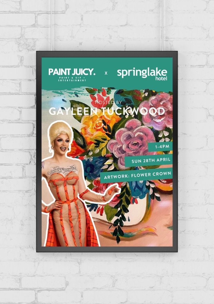 DRAG PAINT AND SIP AT SPRINGLAKE HOTEL IPSWICH BRISBANE 28TH APRIL-Ticket-Paint Juicy - Paint and Sip-Paint Juicy - Paint and Sip