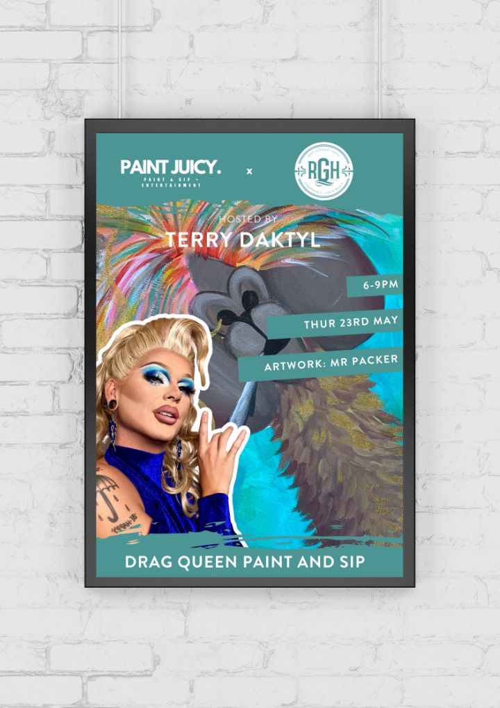 DRAG PAINT AND SIP X AIRLIE BEACH NQ 23RD MAY 6PM-Paint Juicy - Paint and Sip-Paint Juicy - Paint and Sip