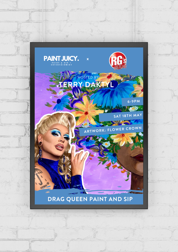 DRAG PAINT AND SIP X GLADSTONE NQ 18TH MAY 6PM-Ticket-Paint Juicy - Paint and Sip-Paint Juicy - Paint and Sip