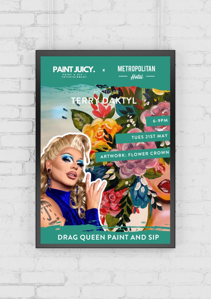 DRAG PAINT AND SIP X MACKAY NQ 21ST MAY 6PM-Paint Juicy - Paint and Sip-Paint Juicy - Paint and Sip