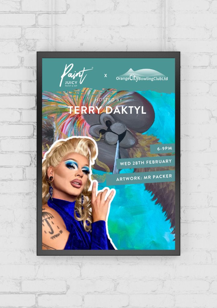 DRAG PAINT AND SIP X ORANGE NSW 28TH FEB 6PM-Ticket-Paint Juicy - Paint and Sip-Paint Juicy - Paint and Sip