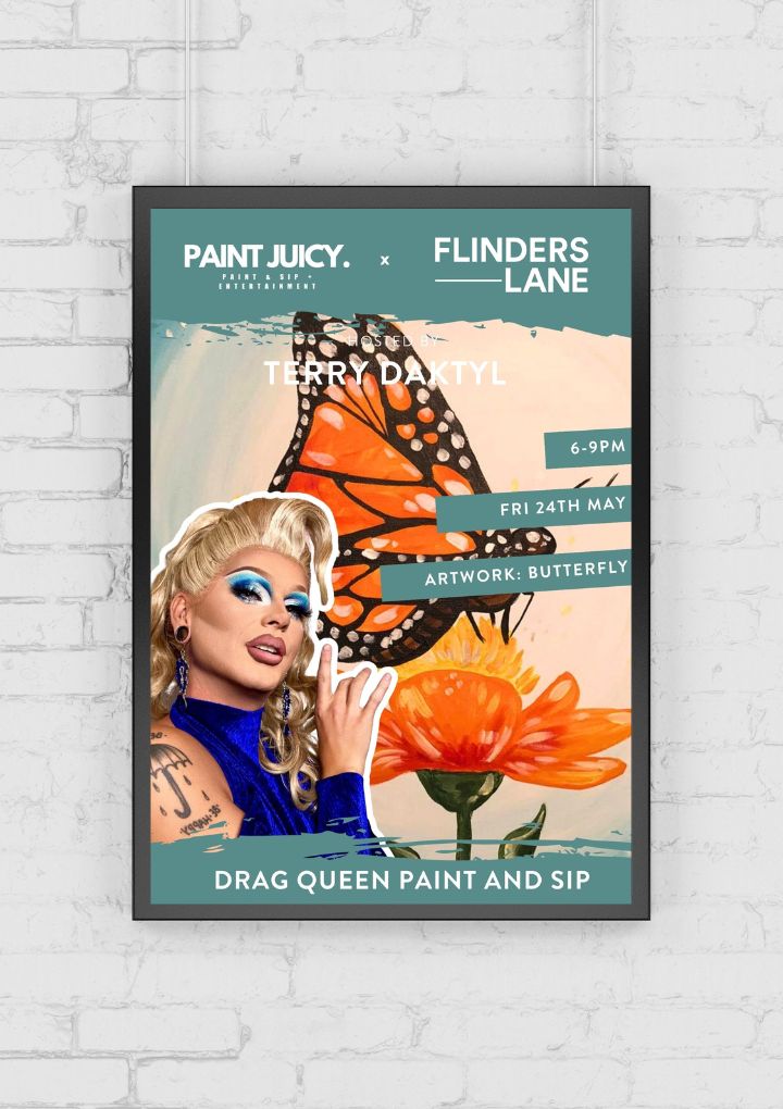 DRAG PAINT AND SIP X TOWNSVILLE NQ 24TH MAY 6PM-Paint Juicy - Paint and Sip-Paint Juicy - Paint and Sip