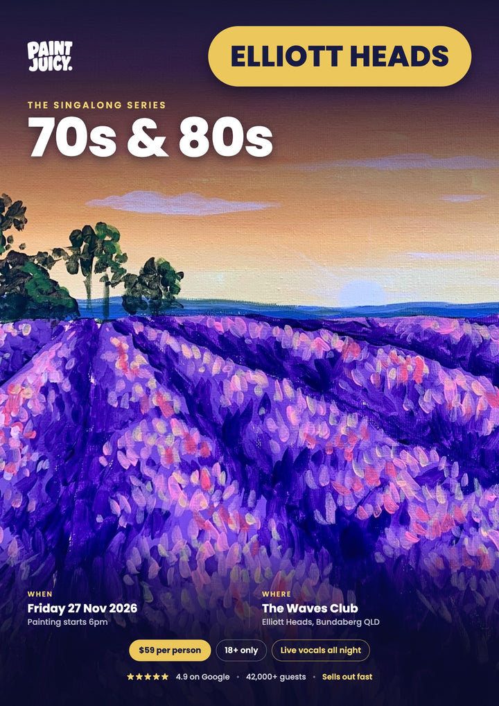 70s &amp; 80s Singalong Paint and Sip 27th November Elliott Heads Bundaberg 6pm