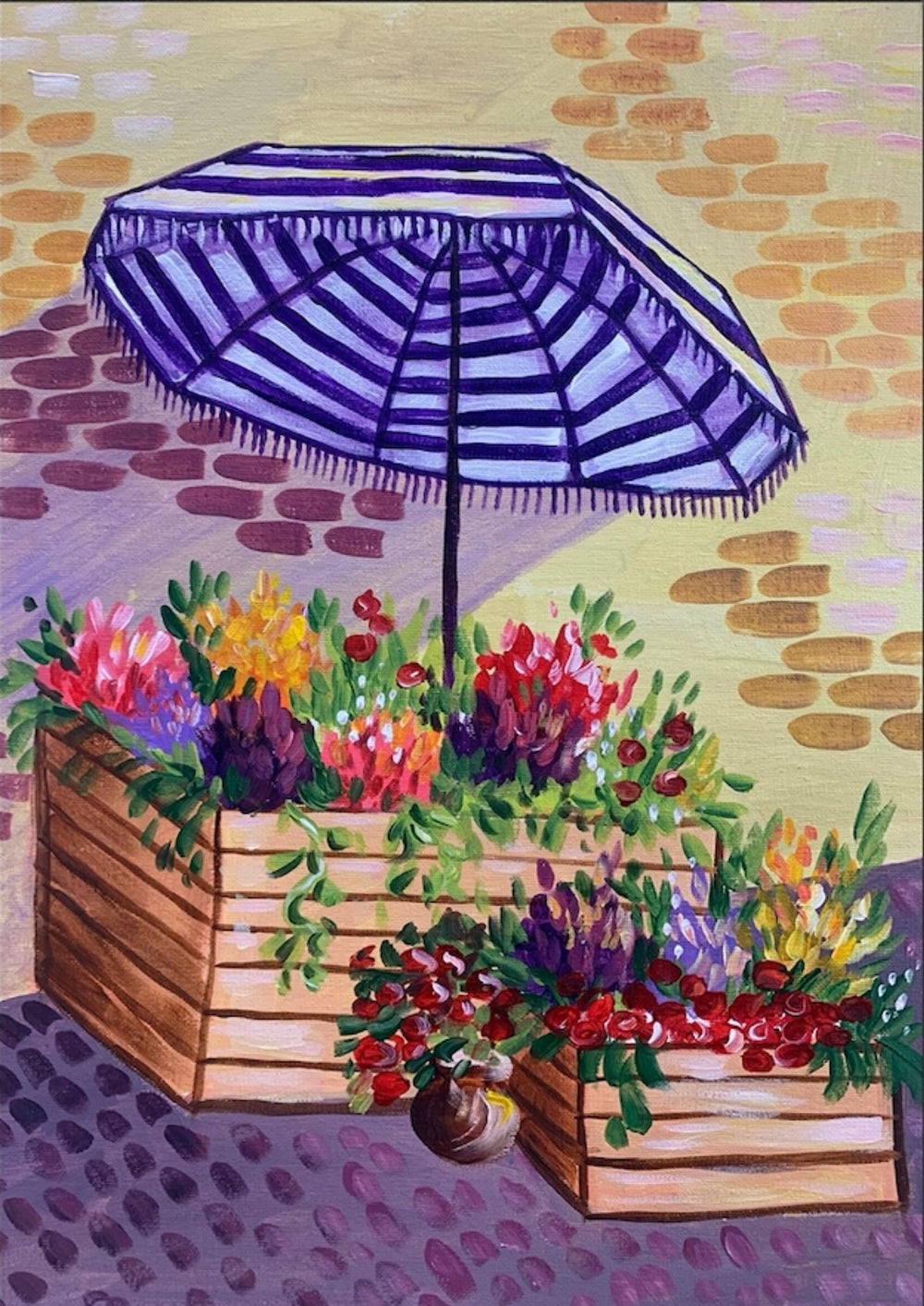 Flower Cart paint and sip