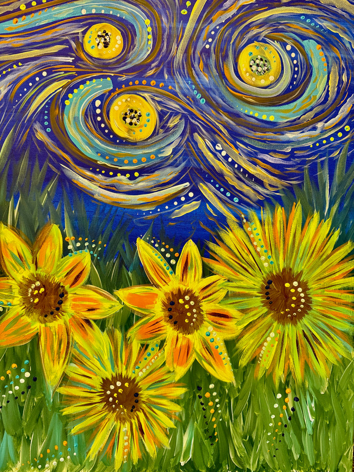 Grafton Paint and Sip Sunflowers