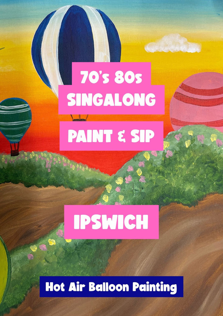 70s &amp; 80s PAINT AND SIP 2ND JULY IPSWICH BRISBANE 6PM