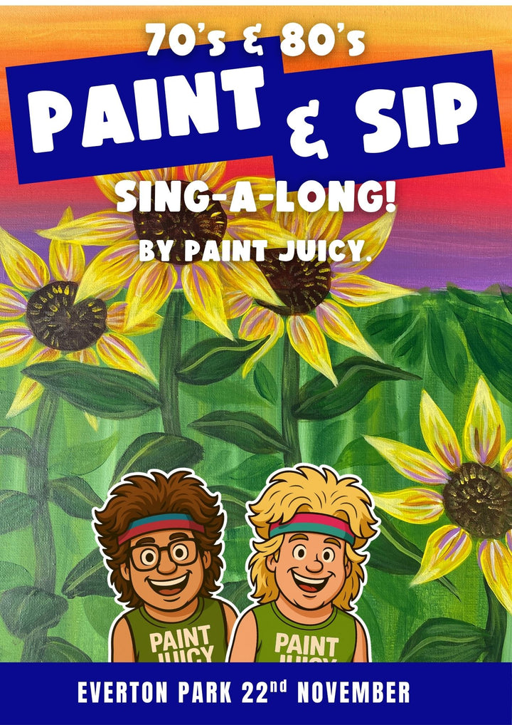 70s & 80s PAINT AND SIP SINGALONG 22ND NOVEMBER EVERTON PARK BRISBANE 6PM
