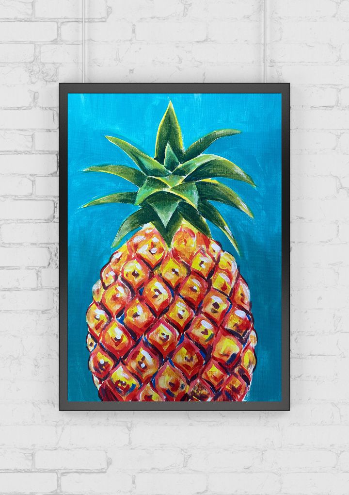 PINEAPPLE PASSION - PAINT AND SIP 23RD MARCH - BURLEIGH HEADS 5PM-Paint Juicy - Paint and Sip-Paint Juicy - Paint and Sip