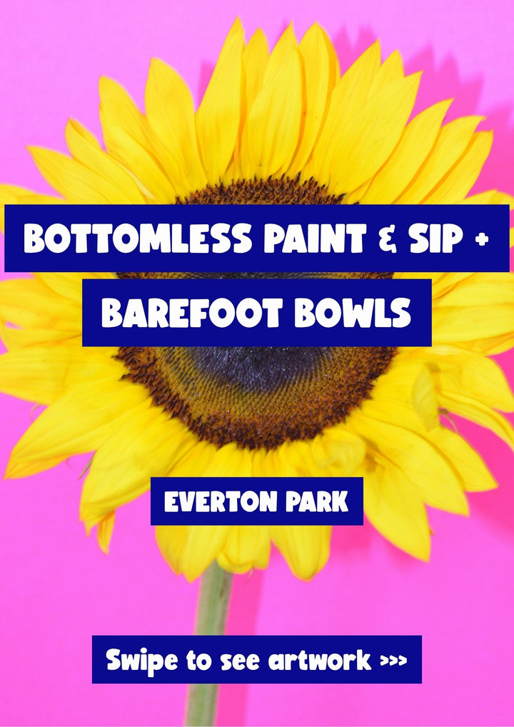 BOTTOMLESS PAINT AND SIP + BAREFOOT BOWLS EVERTON PARK BRISBANE 13 JUNE