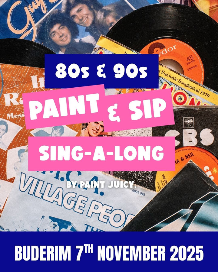 80s & 90s PAINT AND SIP 7TH NOVEMBER BUDERIM NQ 6PM
