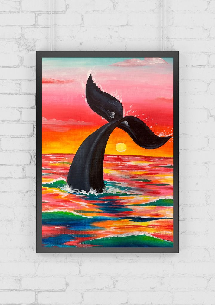 WHALE OF A TIME - PAINT AND SIP 2ND MARCH - BURLEIGH HEADS 1PM-Paint Juicy - Paint and Sip-Paint Juicy - Paint and Sip