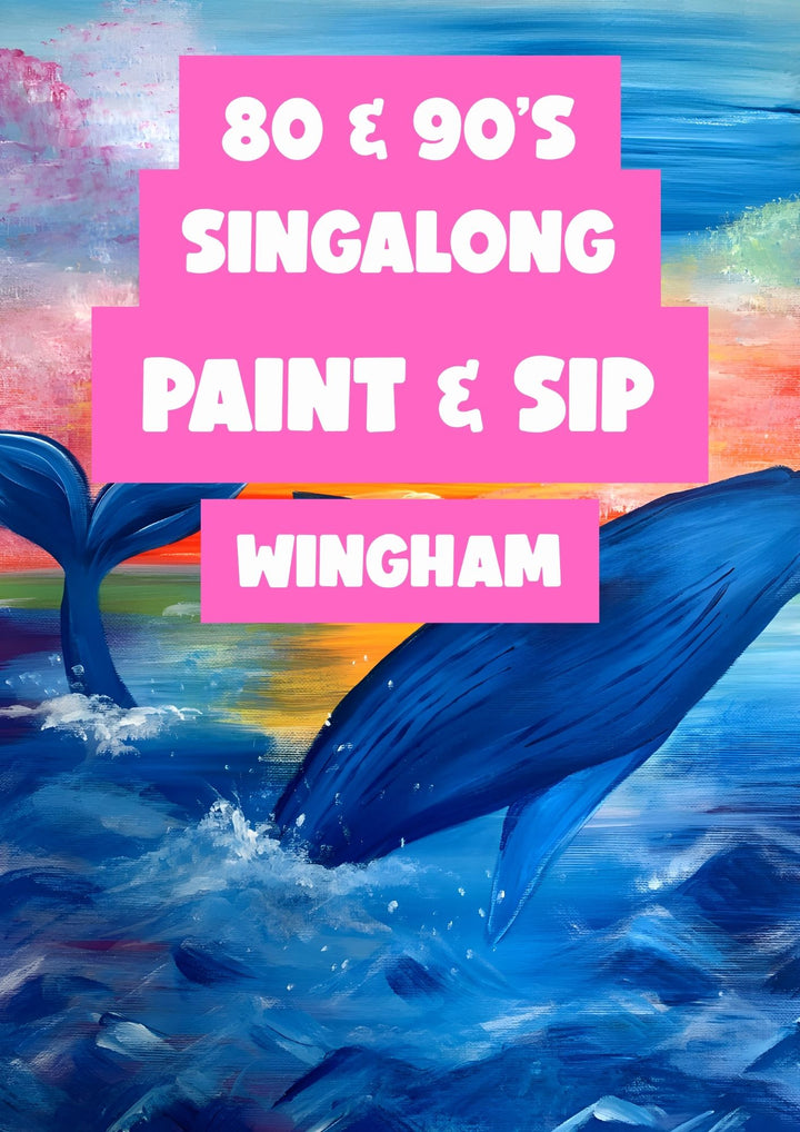 80s &amp; 90s SINGALONG PAINT AND SIP 6TH NOVEMBER WINGHAM NSW 6PM