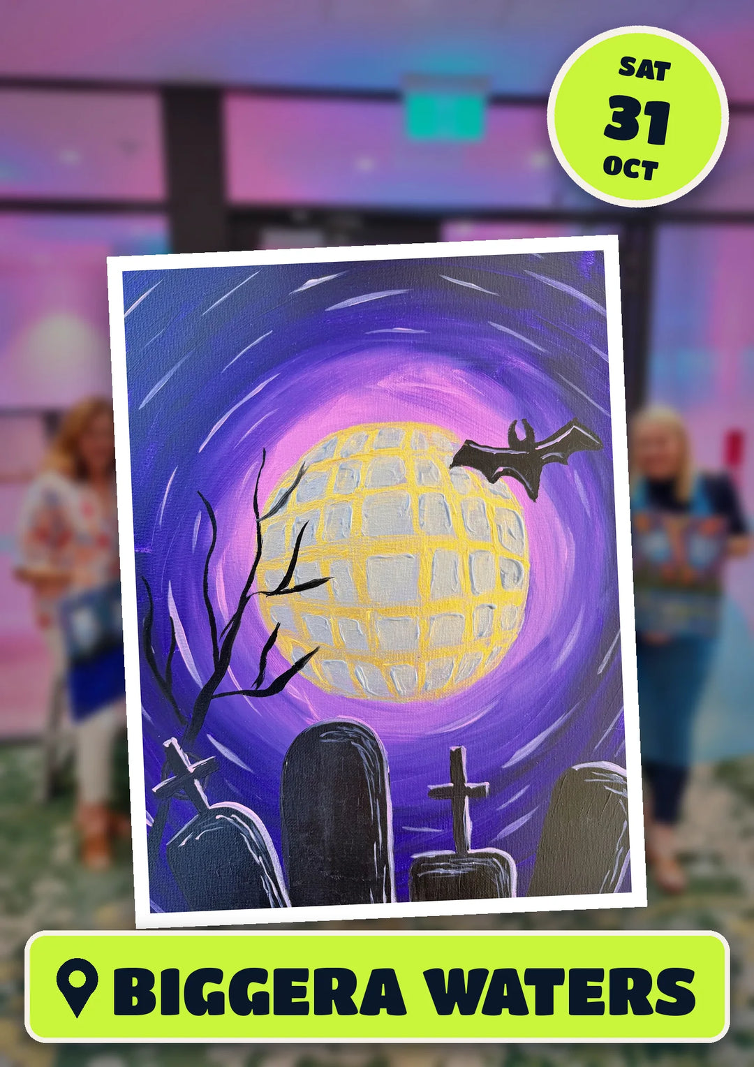 Grave Groove painting, front and centre for the Disco Isn&