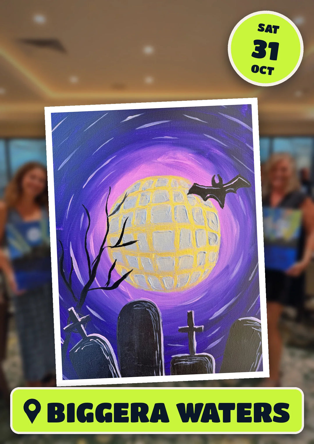 Grave Groove painting, front and centre for the Disco Isn&