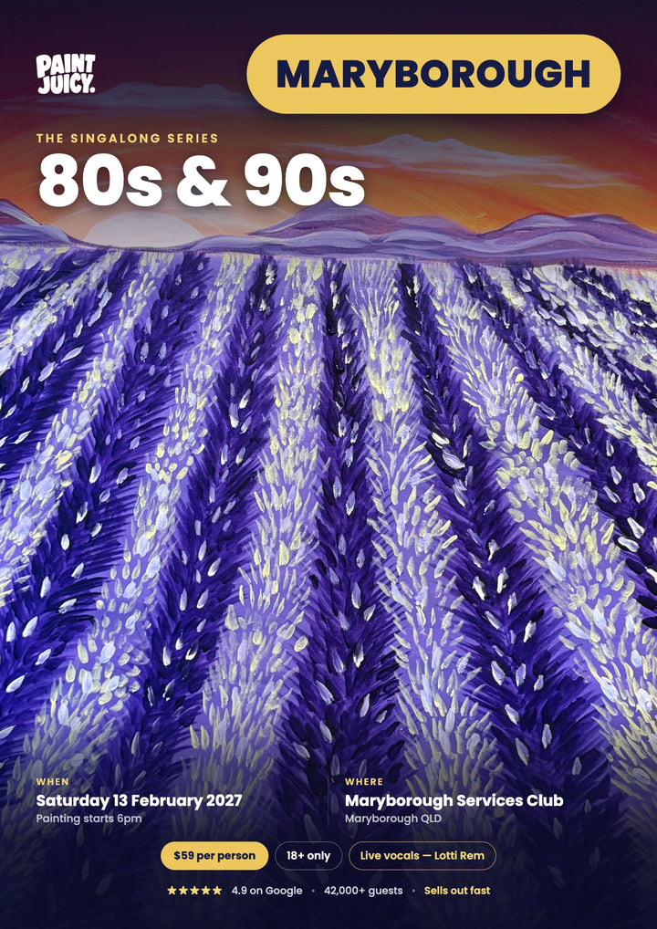 80s &amp; 90s Singalong Paint and Sip 13th February Maryborough NQ 6pm